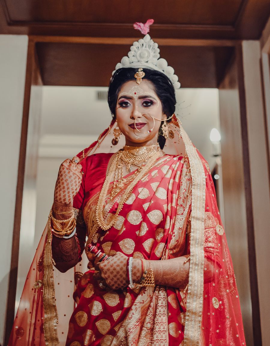 Crimson Kanjeevaram Bridal Saree